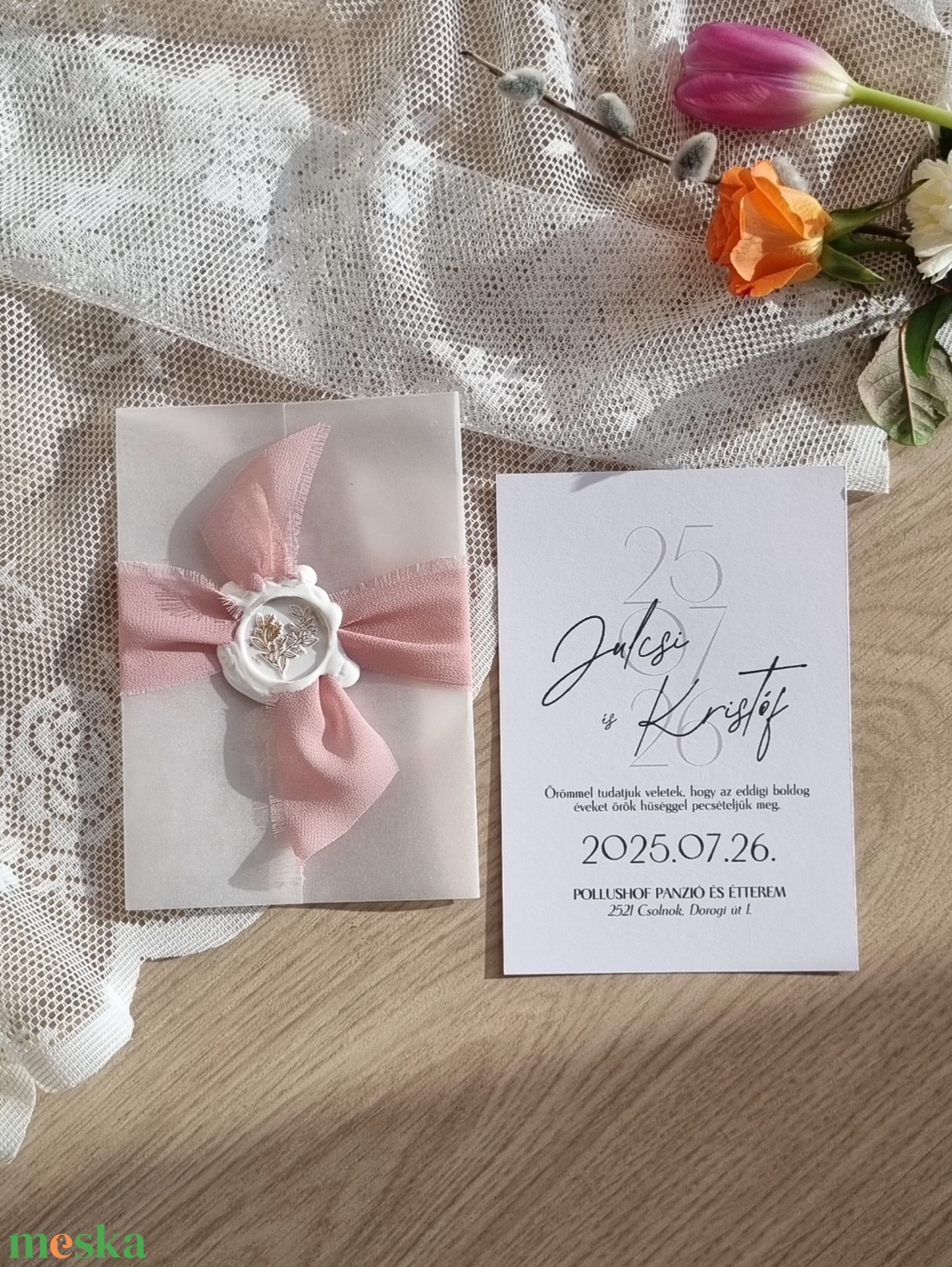 Viaszpecsétes meghívó - esküvő - meghívó & kártya - meghívó - Meska.hu