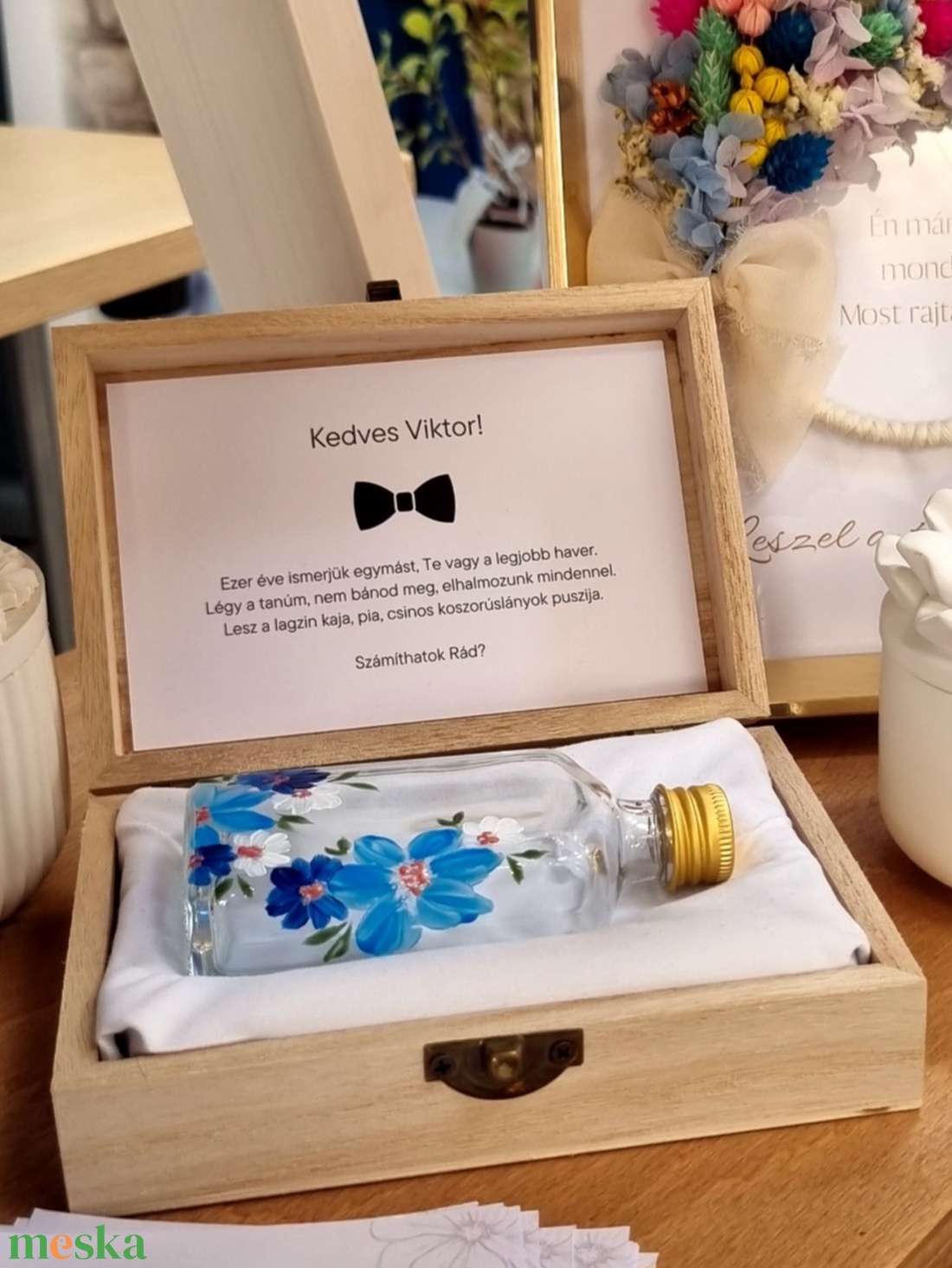 Tanúfelkérő díszdoboz - esküvő - emlék & ajándék - doboz - Meska.hu