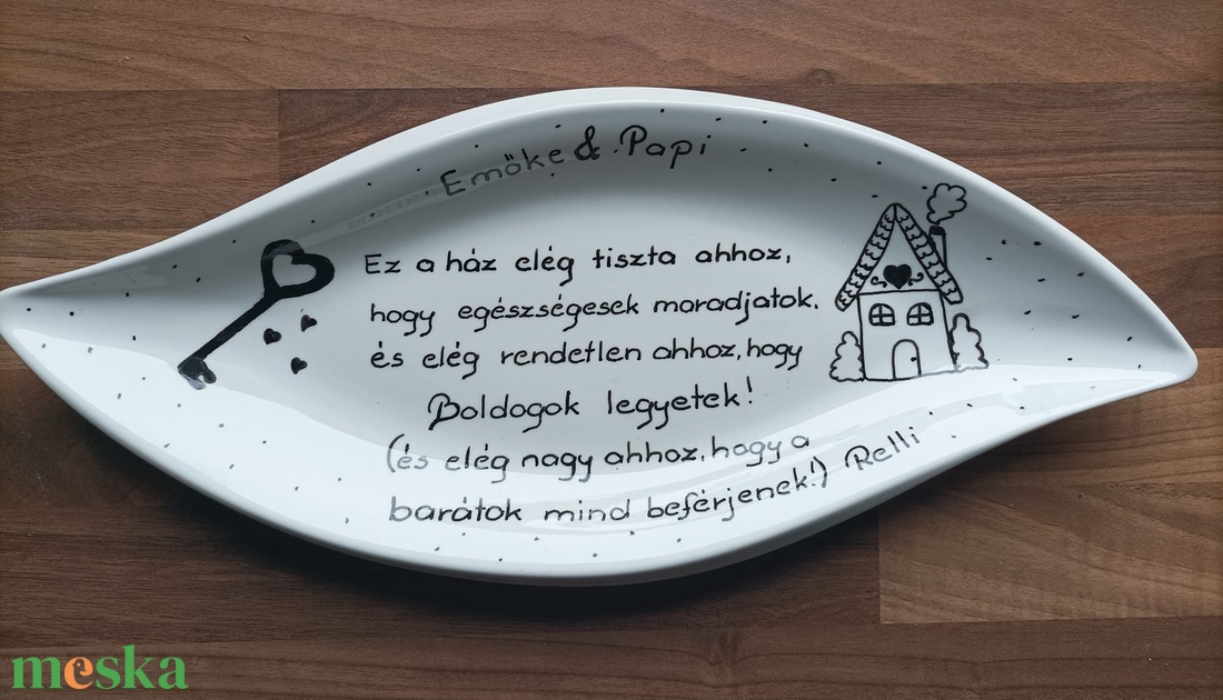 kínáló tál házavatóra - otthon & életmód - konyhafelszerelés, tálalás - tálalás - kínálótál - Meska.hu