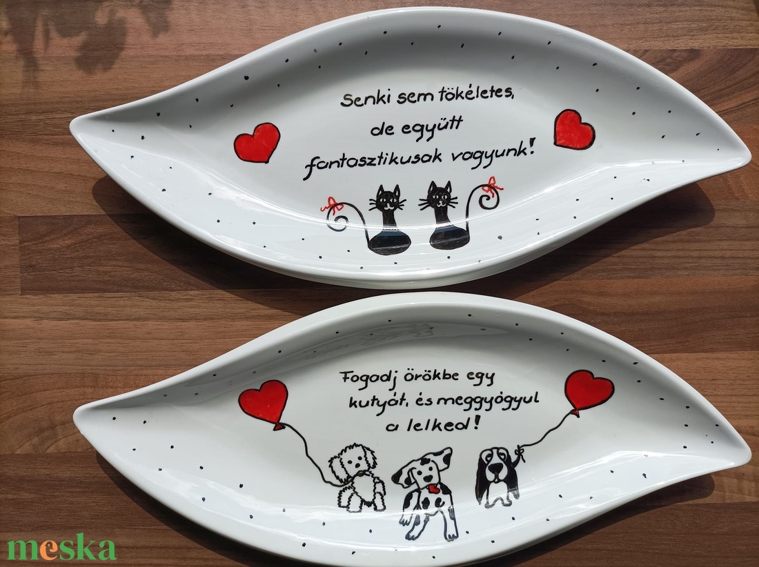 Karácsonyi levél alakú kínáló tál  - otthon & életmód - konyhafelszerelés, tálalás - tálalás - kínálótál - Meska.hu