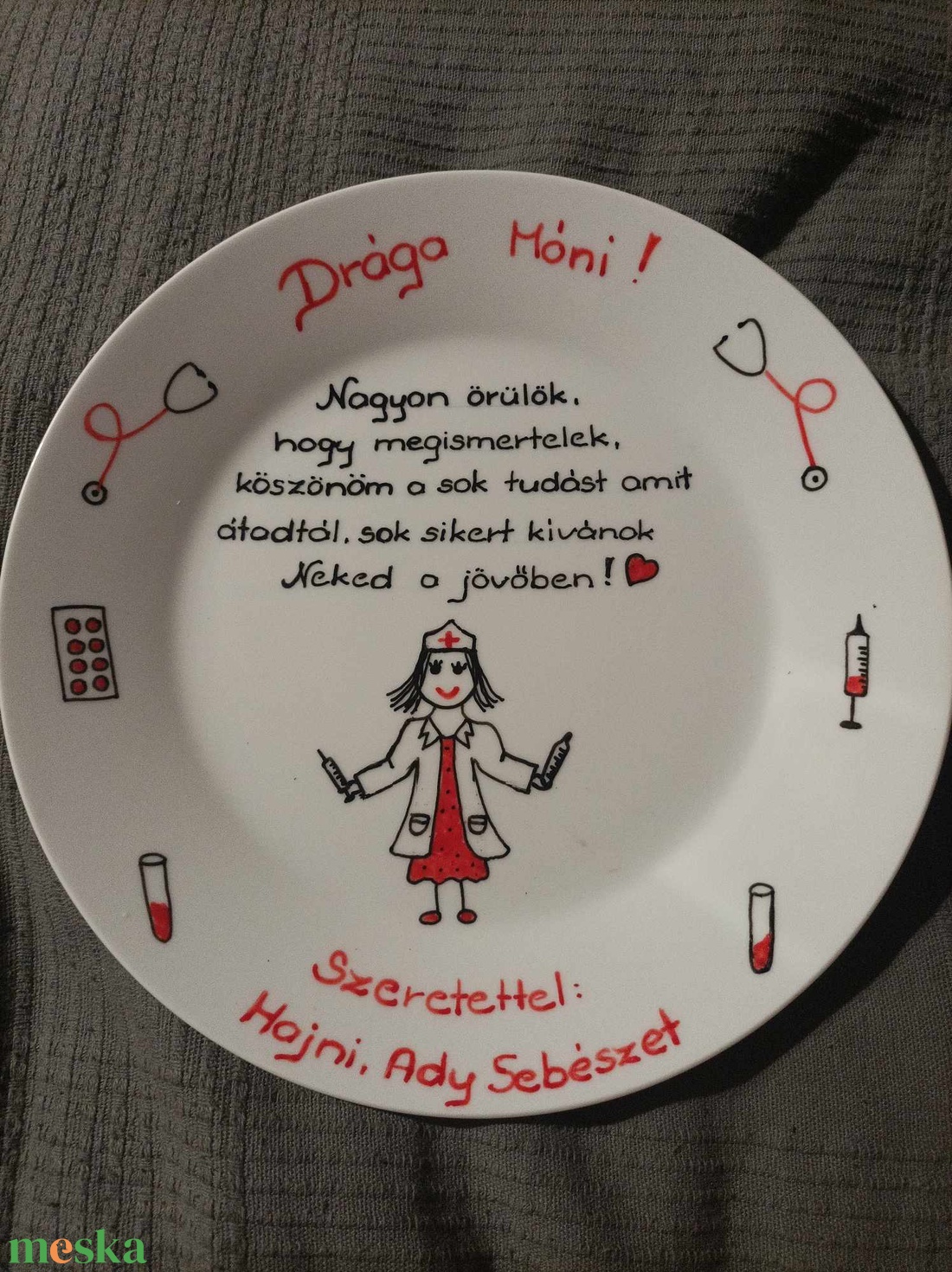 egyedi megrendelésre búcsú ajándék - otthon & életmód - konyhafelszerelés, tálalás - tálalás - tányér & étkészlet - Meska.hu