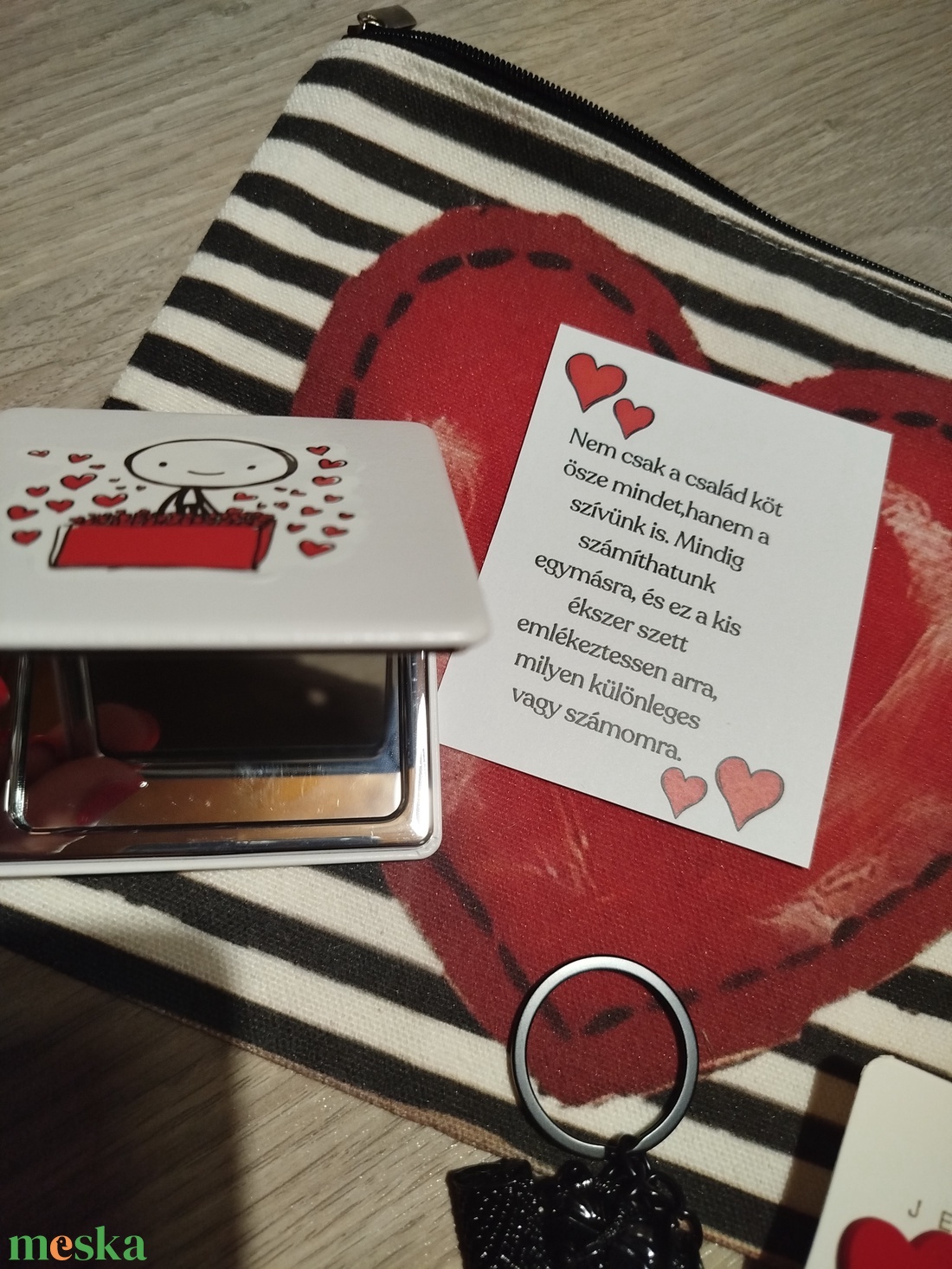 Ékszer szett kis taskaban - táska & tok - neszesszer - Meska.hu