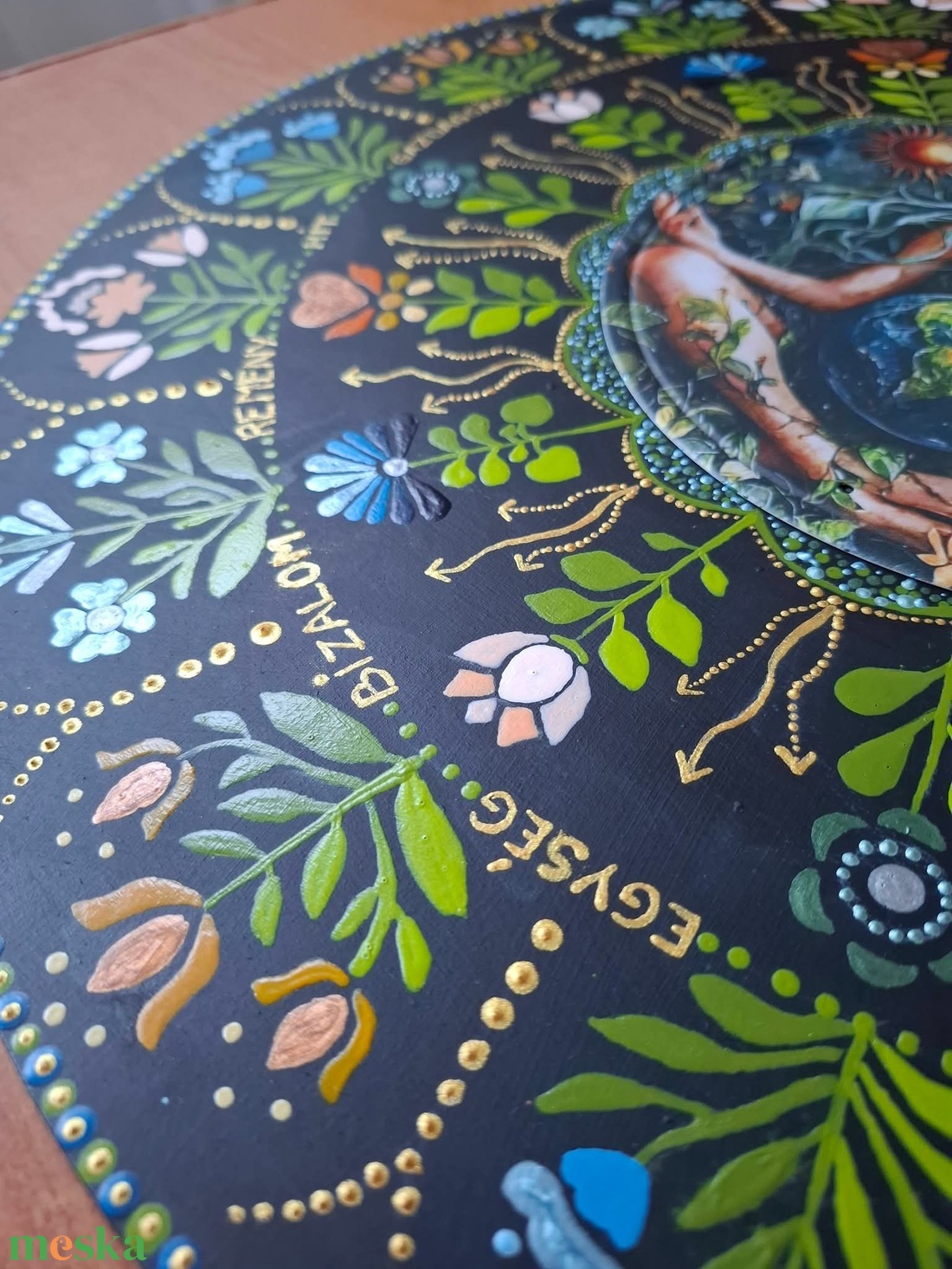 Női teremtő mandala - művészet - festmény - akril - Meska.hu