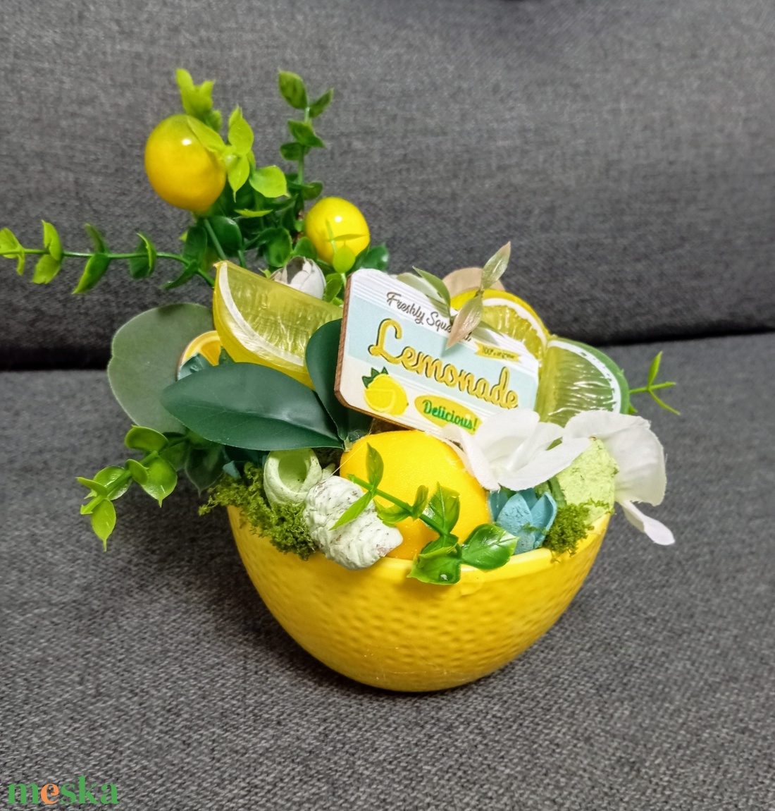 Citromos limonádé - otthon & életmód - dekoráció - asztal és polc dekoráció - asztaldísz - Meska.hu Citromos limonádé - otthon & életmód - dekoráció - asztal és polc dekoráció - asztaldísz - Meska.hu
