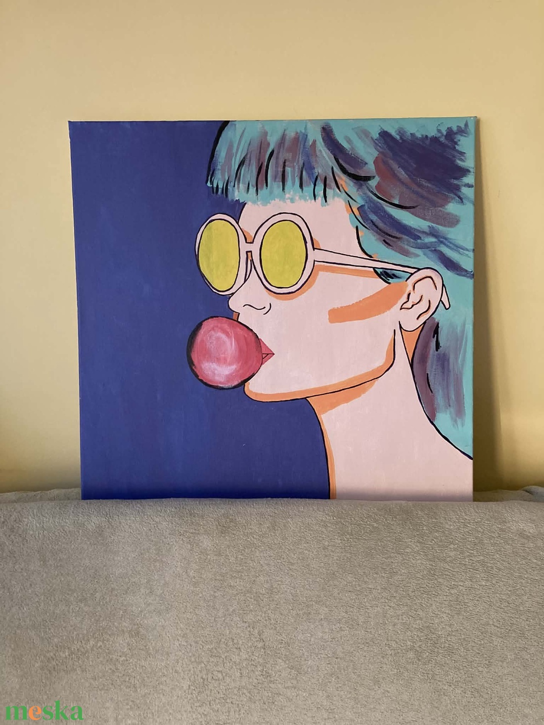 Bubble gum - festmény - művészet - festmény - akril - Meska.hu