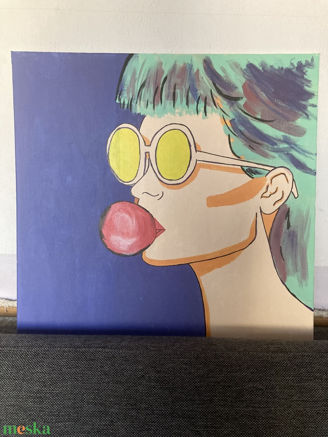 Bubble gum - festmény - művészet - festmény - akril - Meska.hu