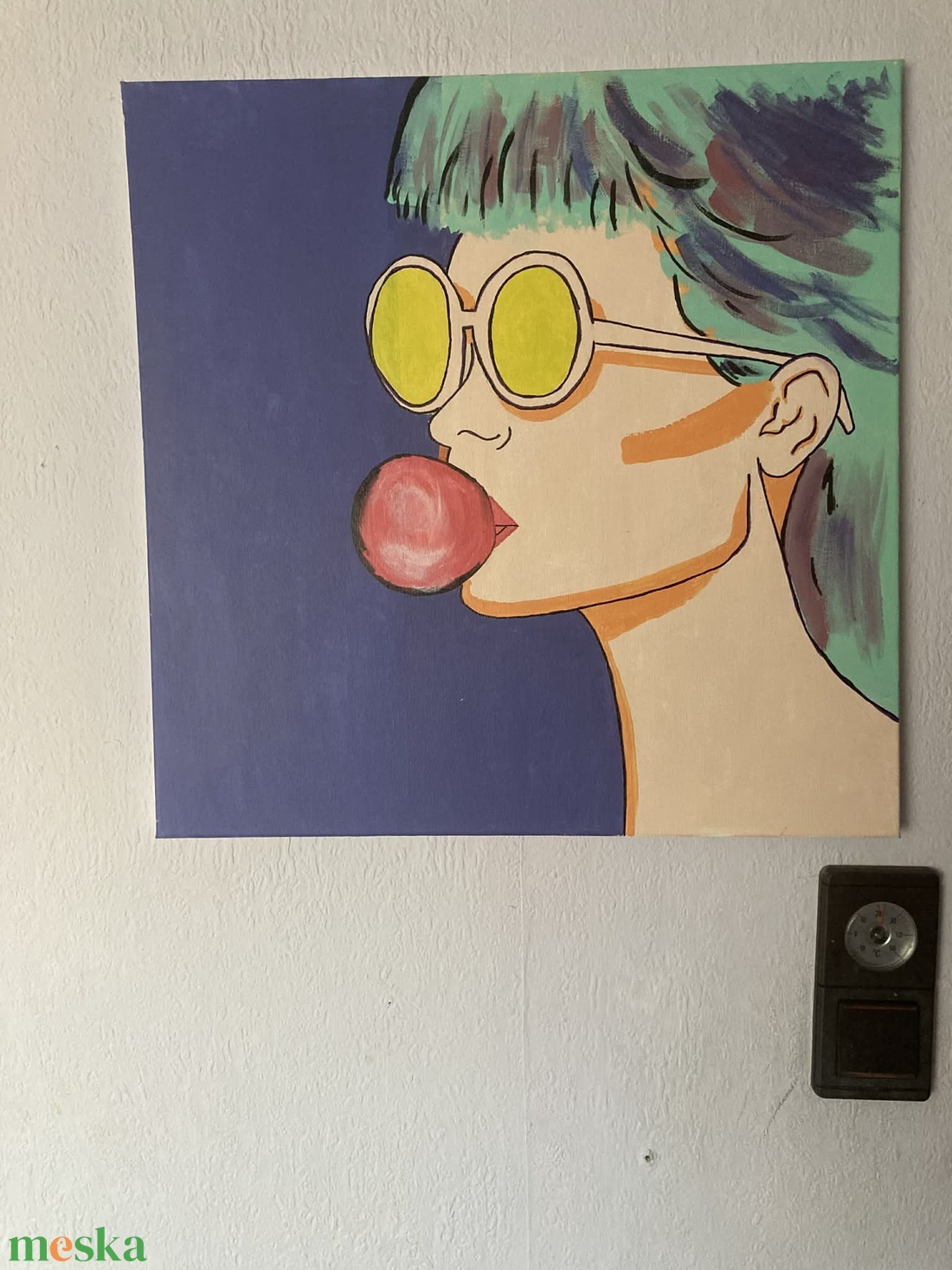 Bubble gum - festmény - művészet - festmény - akril - Meska.hu