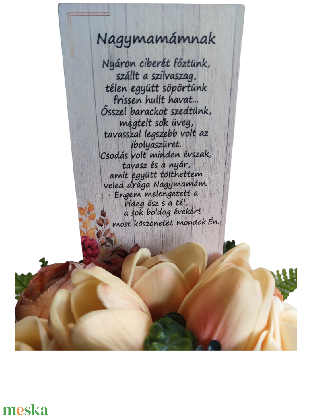 Nagymamának asztaldísz idézettel - otthon & életmód - dekoráció - asztal és polc dekoráció - asztaldísz - Meska.hu