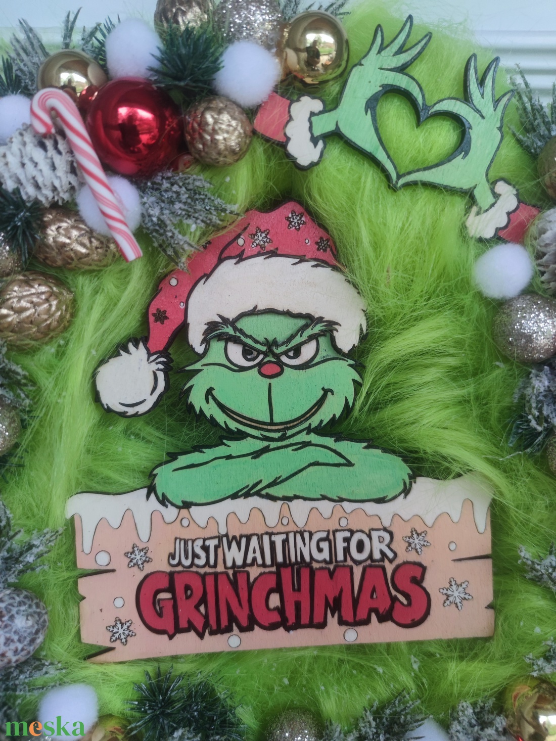 Grincs ajtódísz - karácsony - adventi díszek - adventi ajtódísz - Meska.hu Grincs ajtódísz - karácsony - adventi díszek - adventi ajtódísz - Meska.hu