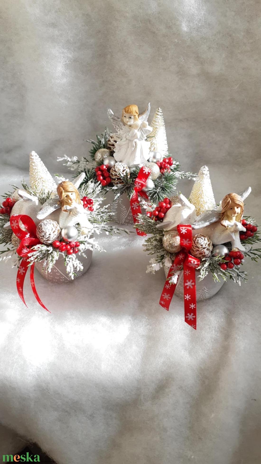 Angyalkás asztaldísz 3 darabos szett - karácsony - adventi díszek - adventi asztaldísz - Meska.hu Angyalkás asztaldísz 3 darabos szett - karácsony - adventi díszek - adventi asztaldísz - Meska.hu