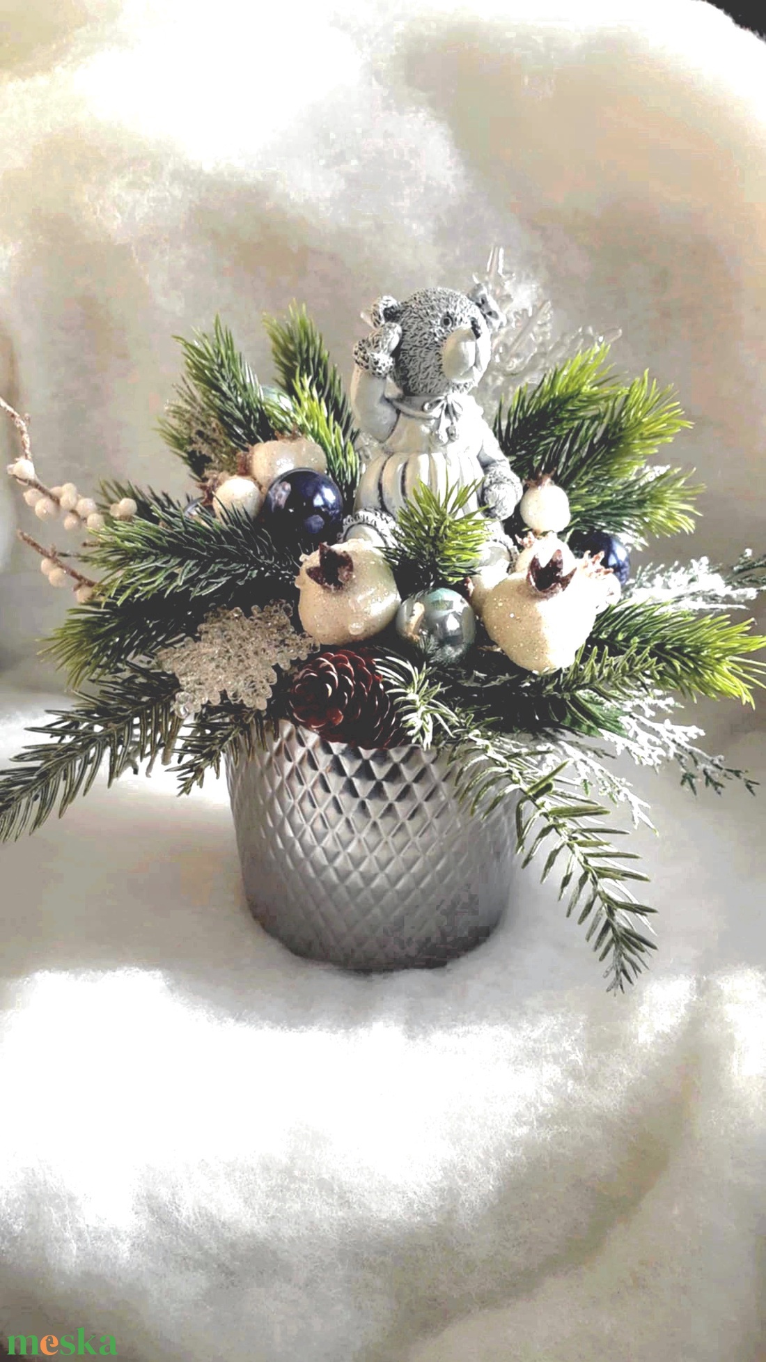 Macis téli asztaldísz - karácsony - adventi díszek - adventi asztaldísz - Meska.hu Macis téli asztaldísz - karácsony - adventi díszek - adventi asztaldísz - Meska.hu