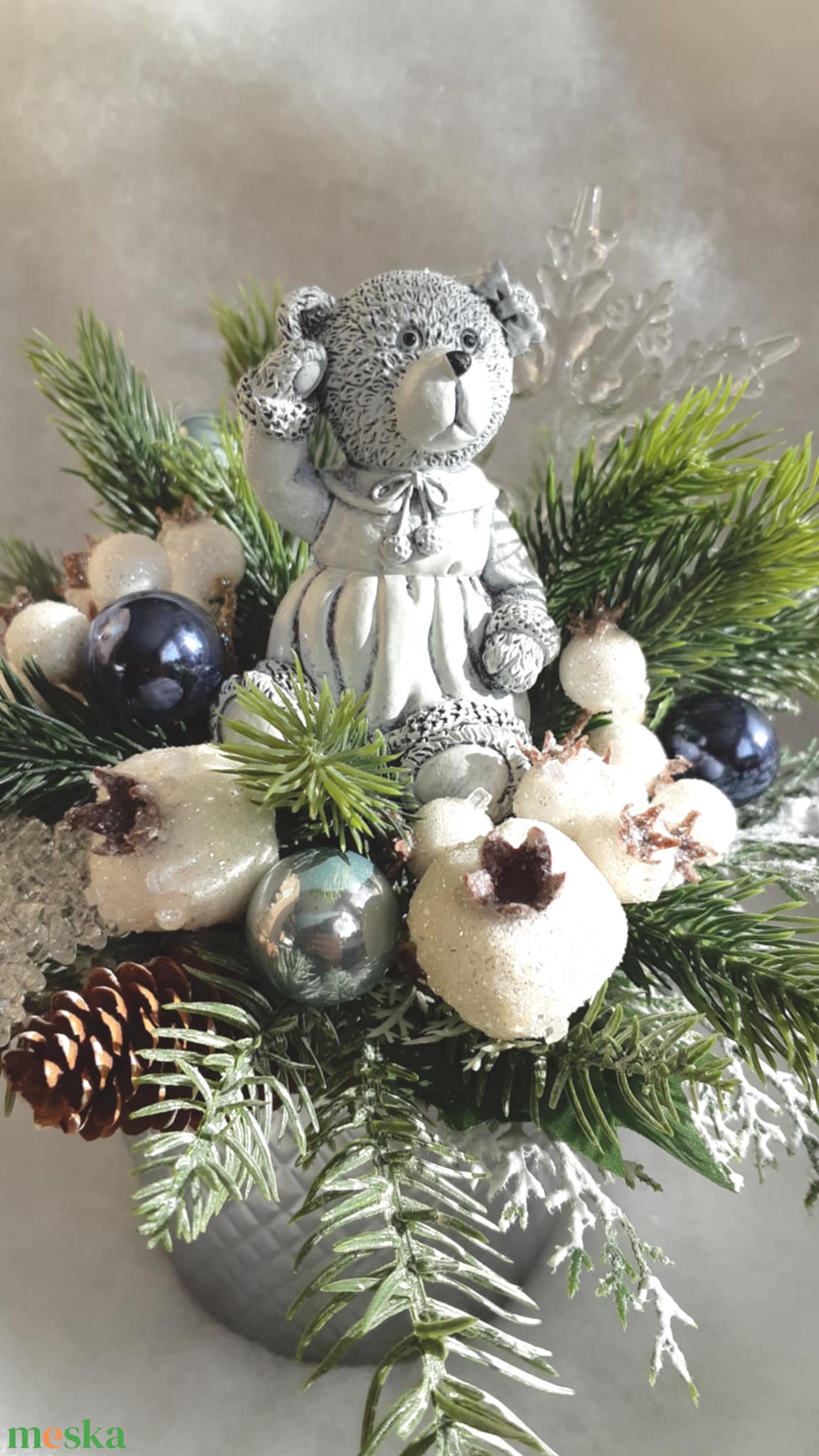 Macis téli asztaldísz - karácsony - adventi díszek - adventi asztaldísz - Meska.hu Macis téli asztaldísz - karácsony - adventi díszek - adventi asztaldísz - Meska.hu