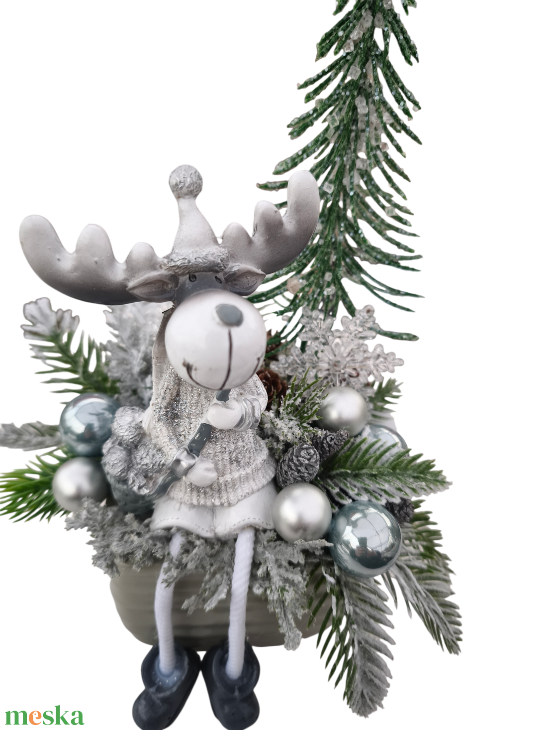 Rénszarvasos adventi asztaldísz - karácsony - adventi díszek - adventi asztaldísz - Meska.hu