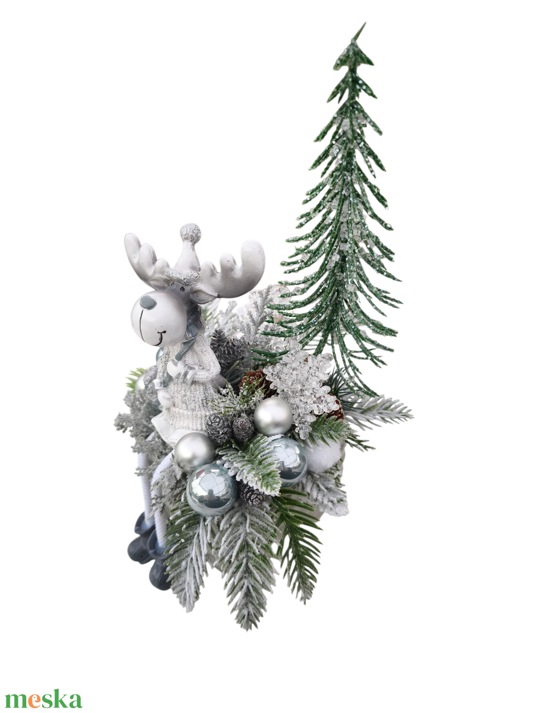 Rénszarvasos adventi asztaldísz - karácsony - adventi díszek - adventi asztaldísz - Meska.hu