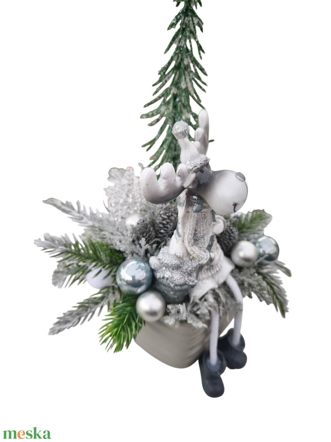 Rénszarvasos adventi asztaldísz - karácsony - adventi díszek - adventi asztaldísz - Meska.hu