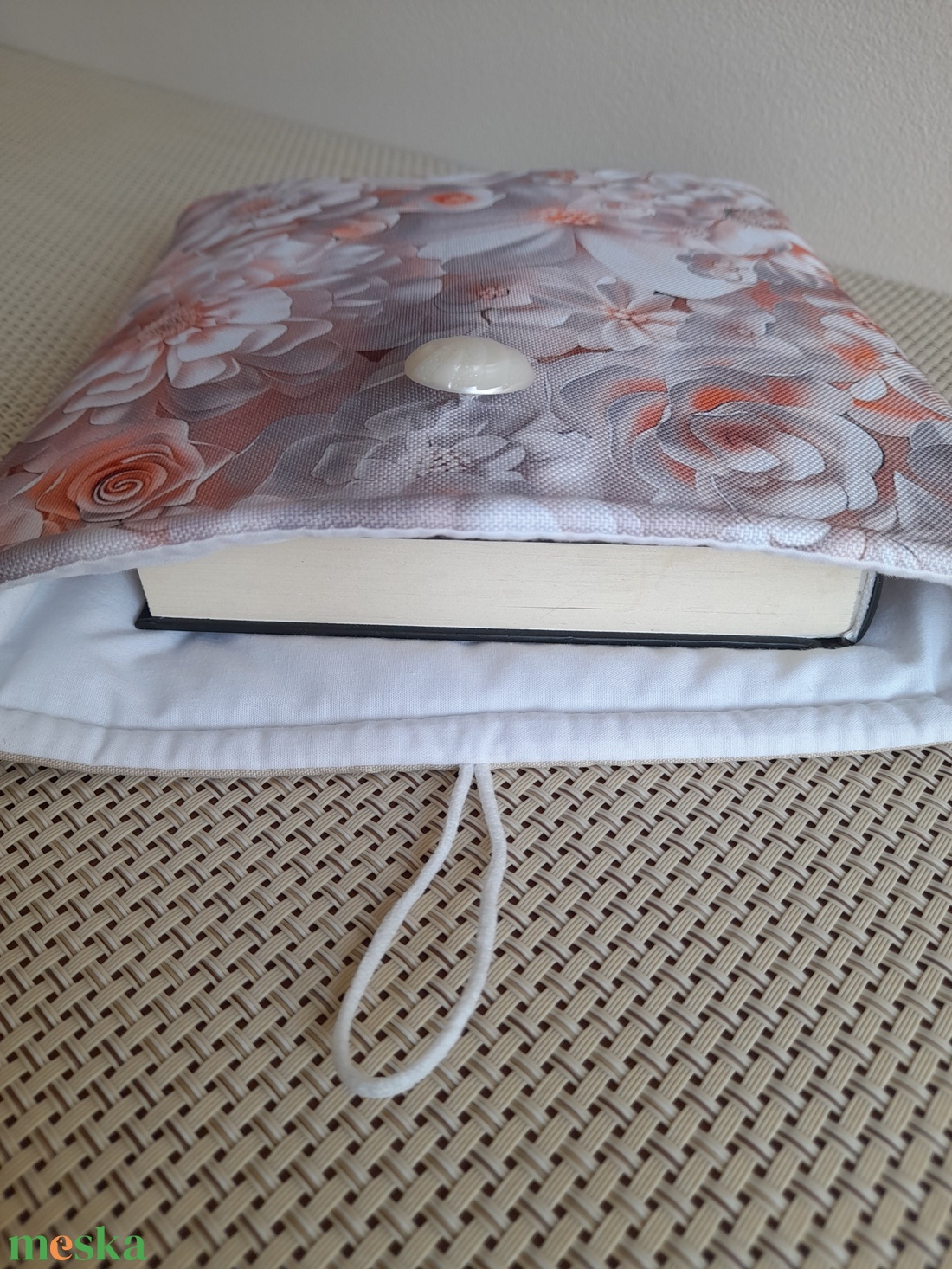 Könyvtok virágmintás  - könyv & zene - könyvtok - Meska.hu