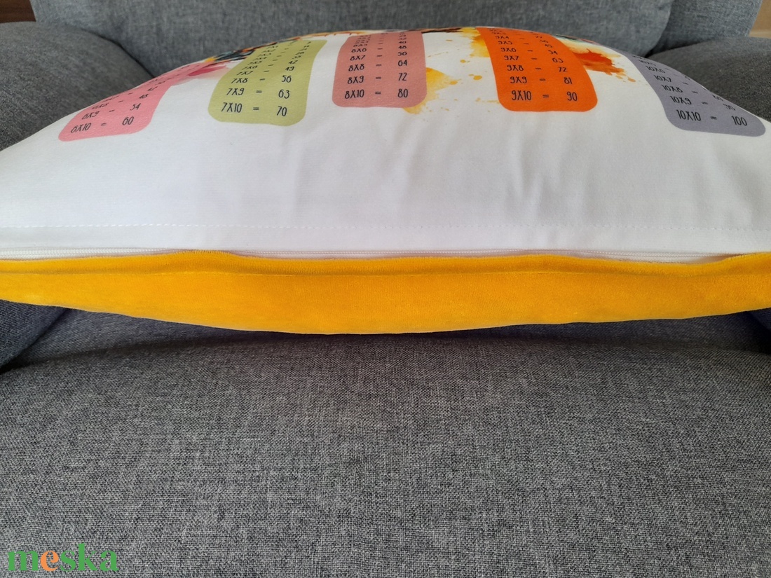 Szorzótáblás plüss díszpárna tacsis - baba - mama - babaszoba dekoráció - gyerek díszpárna - Meska.hu