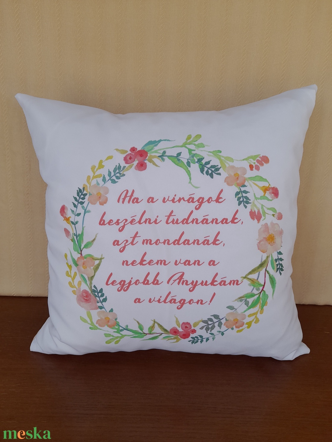 Díszpárna Anyák napi idézettel - otthon & életmód - lakástextil - párna & párnahuzat - díszpárna (belsővel együtt) - Meska.hu