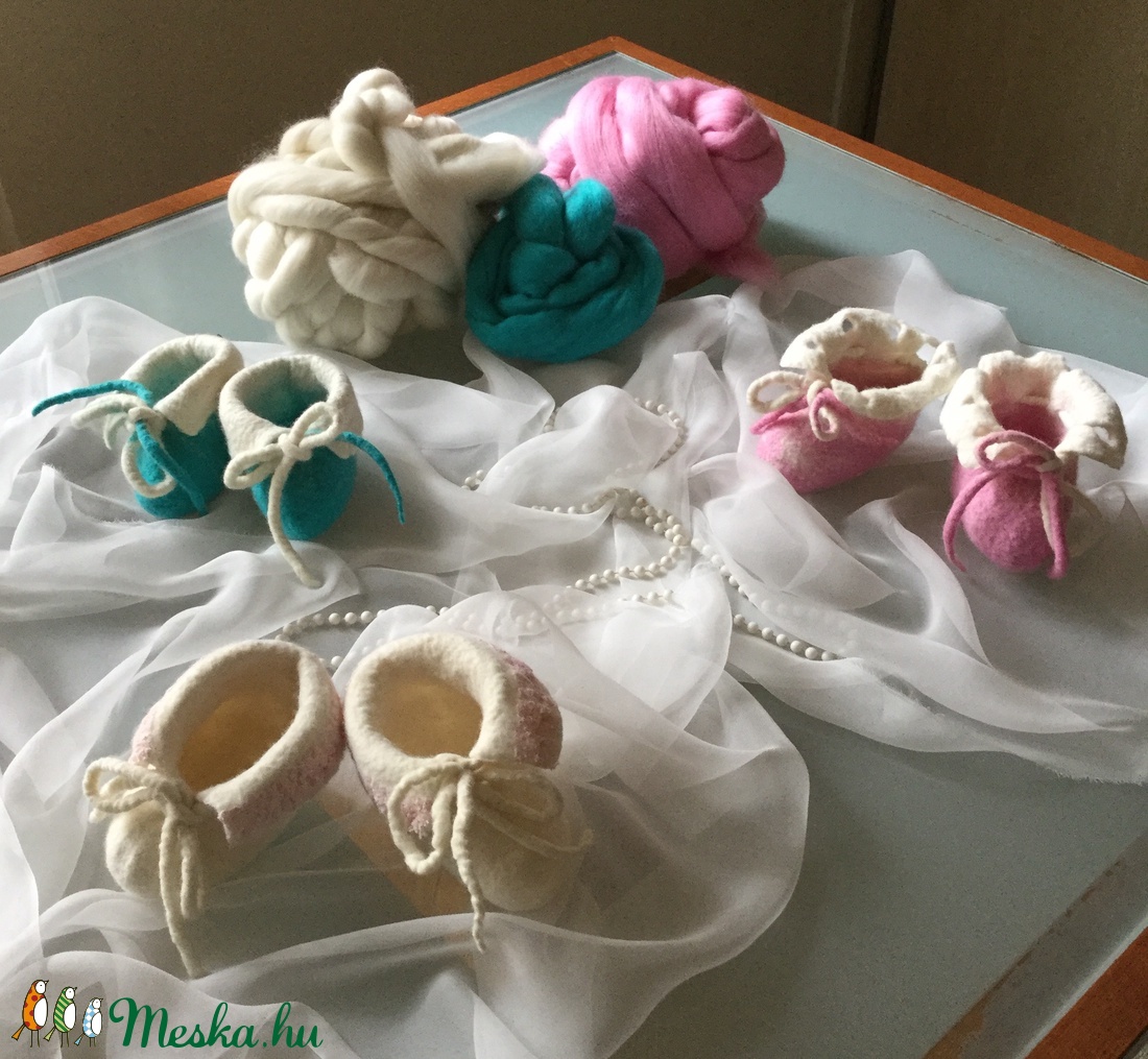 Nemez baba cipő - ruha & divat - babaruha & gyerekruha - Meska.hu