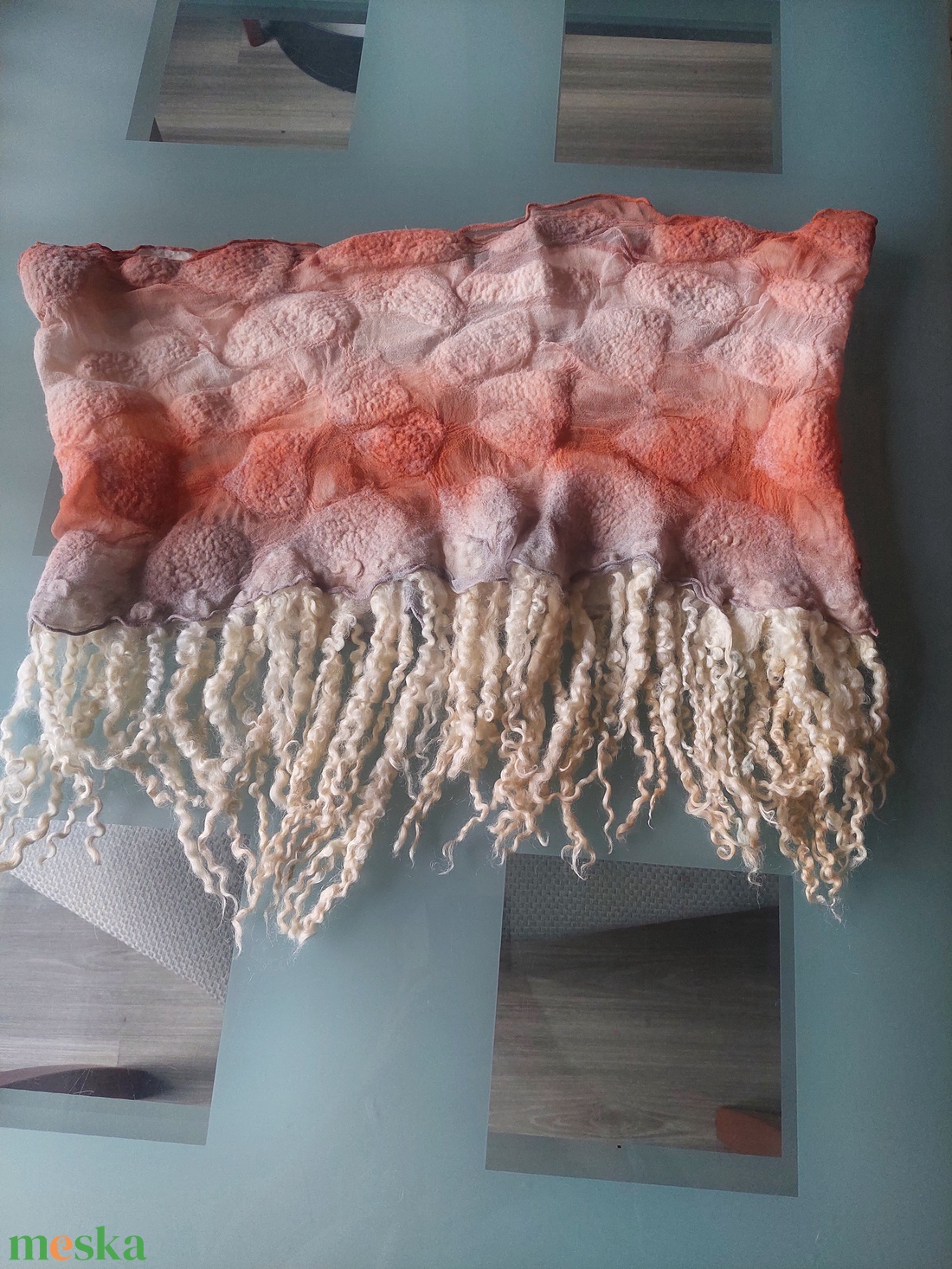 Buborék nemez sál - ruha & divat - sál, sapka, kendő - fejpánt - Meska.hu Buborék nemez sál - ruha & divat - sál, sapka, kendő - fejpánt - Meska.hu