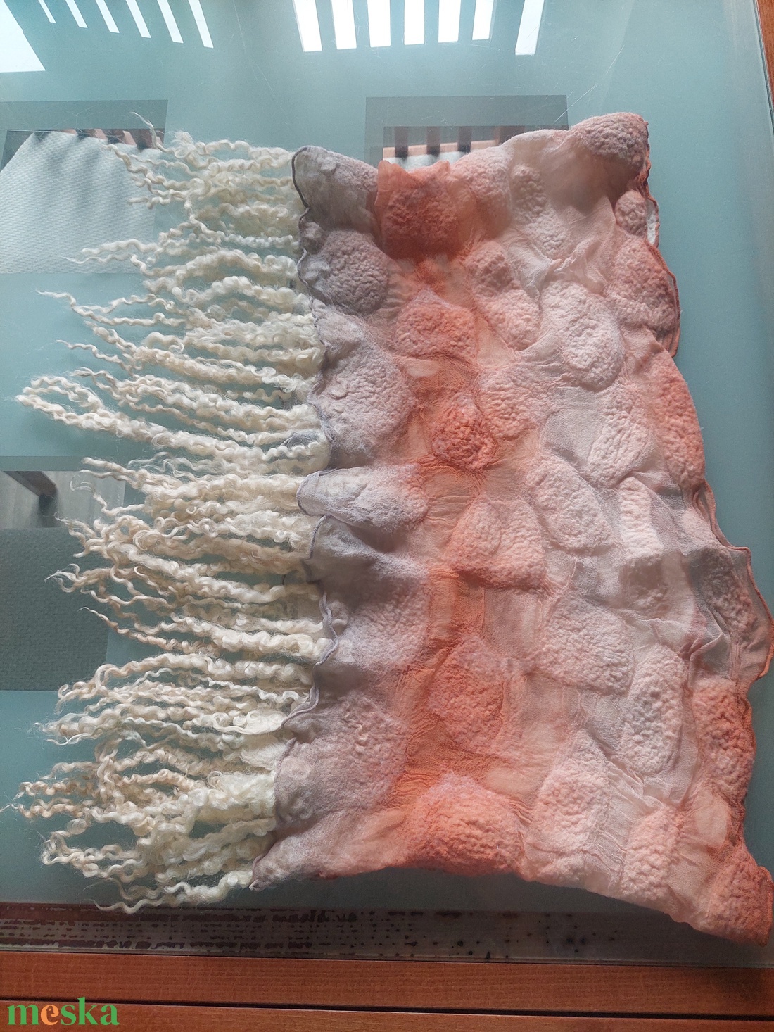 Buborék nemez sál - ruha & divat - sál, sapka, kendő - fejpánt - Meska.hu Buborék nemez sál - ruha & divat - sál, sapka, kendő - fejpánt - Meska.hu