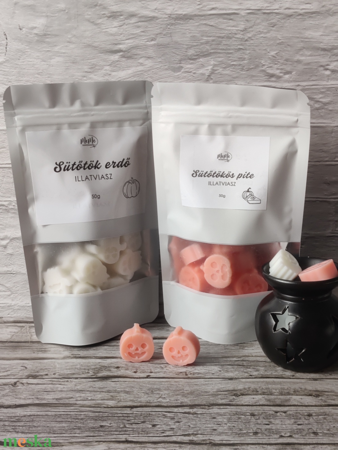 Sütőtökös pite, sütőtök erdő és reggeli kávé illatviasz - otthon & életmód - gyertya, illat, aroma - illatviasz - Meska.hu