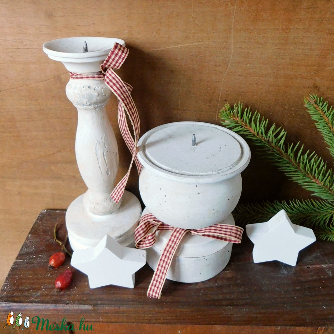 Fa gyertyatartó -  - Meska.hu
