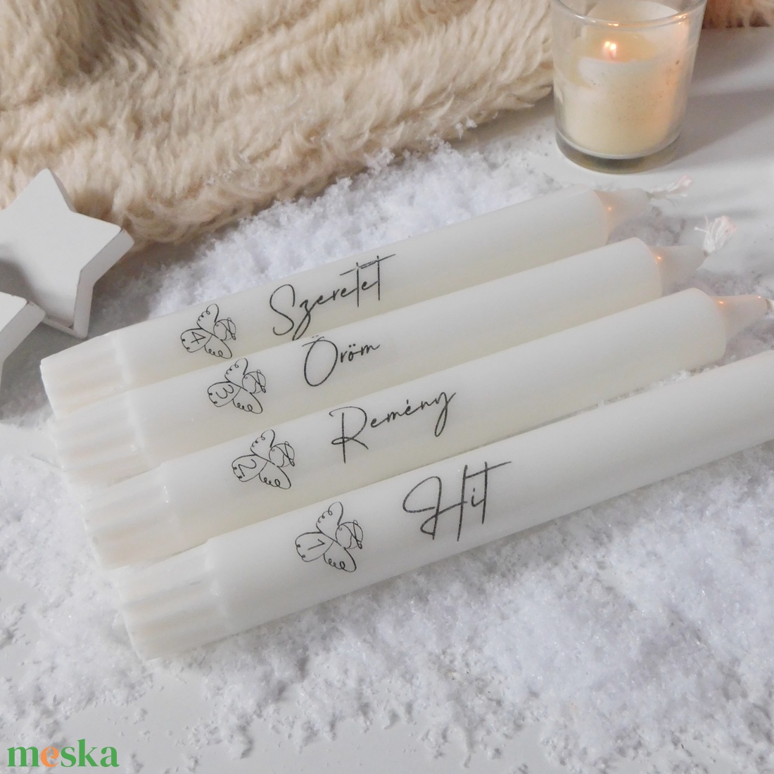 Adventi gyertyatartó termésekkel - karácsony - adventi díszek - adventi asztaldísz - Meska.hu