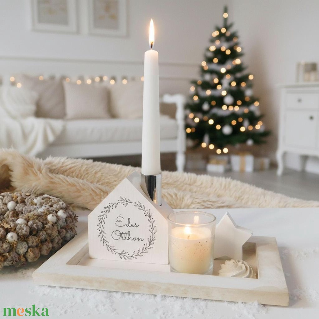 Édes Otthon - házikó gyertyatartó - otthon & életmód - gyertya, illat, aroma - gyertyatartó - Meska.hu