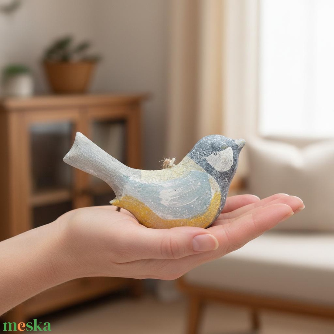 PiCinke - madár formájú kézzel festett fa dísz - otthon & életmód - dekoráció - fali és függő dekoráció - falra akasztható dekor - Meska.hu