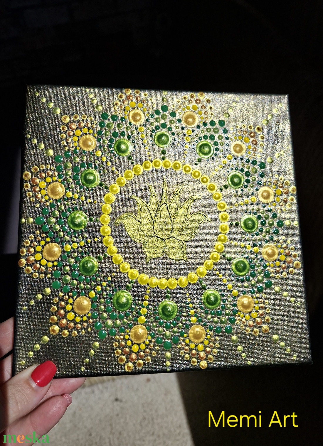 Egészség mandala 20x20 cm - művészet - festmény - akril - Meska.hu Egészség mandala 20x20 cm - művészet - festmény - akril - Meska.hu