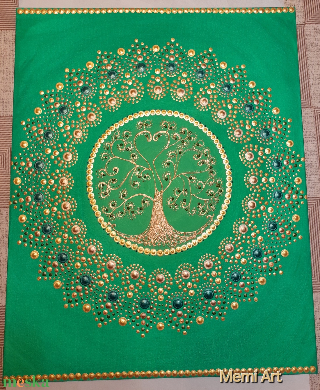 A bőséges élet mandalája 40x50cm - művészet - festmény - akril - Meska.hu A bőséges élet mandalája 40x50cm - művészet - festmény - akril - Meska.hu