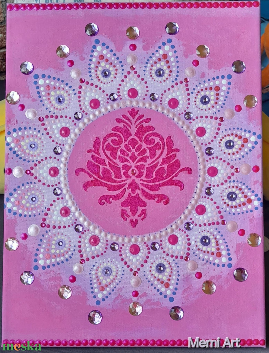 Ragyogó szeretet mandalája - 30x40 cm - művészet - festmény - akril - Meska.hu Ragyogó szeretet mandalája - 30x40 cm - művészet - festmény - akril - Meska.hu