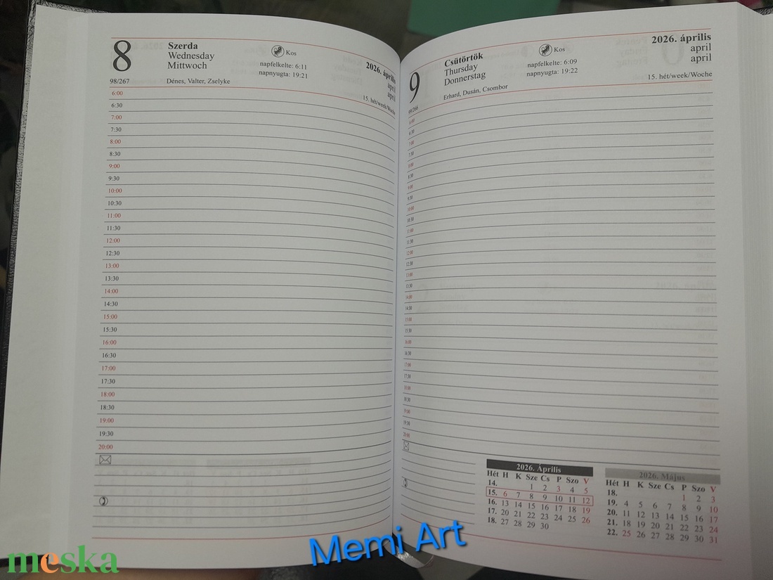 2026. évi mandalás határidőnapló - otthon & életmód - papír, írószer - naptár & tervező - Meska.hu