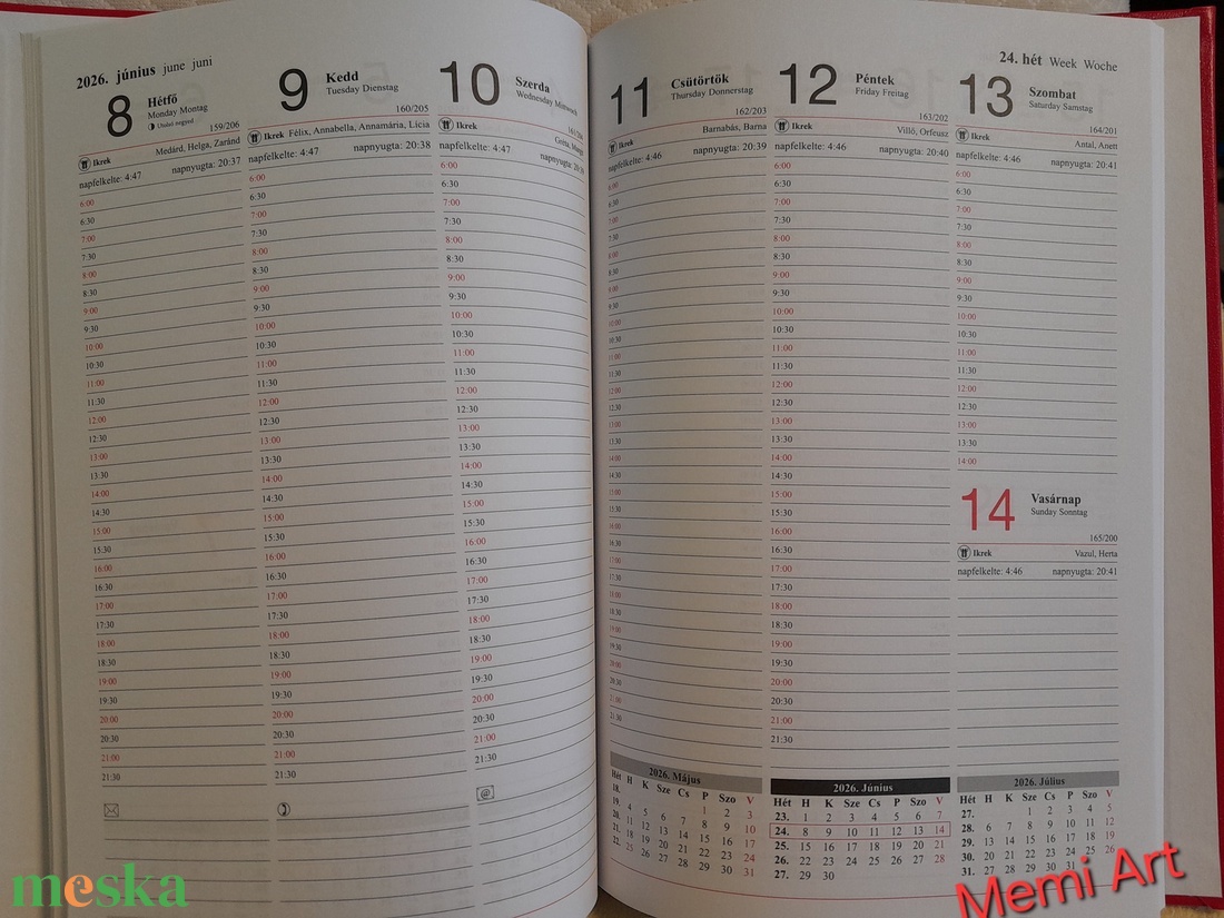 2026. évi mandalás határidőnapló HETI - otthon & életmód - papír, írószer - naptár & tervező - Meska.hu