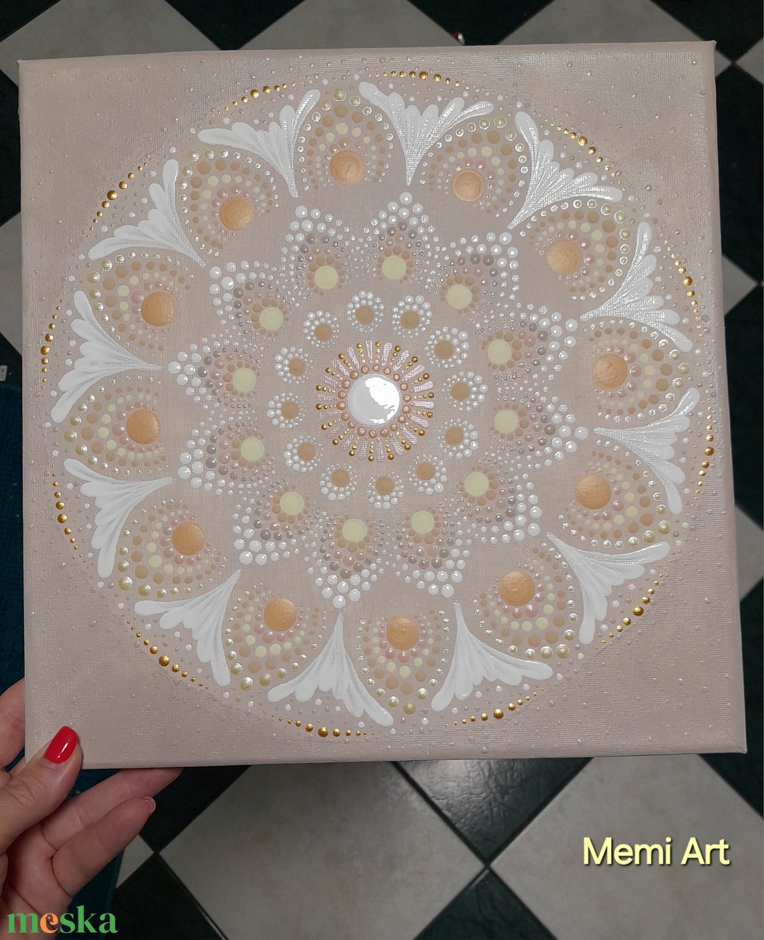 Belső fény virága - 30x30cm mandala - otthon & életmód - dekoráció - spiritualitás - mandala - Meska.hu Belső fény virága - 30x30cm mandala - otthon & életmód - dekoráció - spiritualitás - mandala - Meska.hu