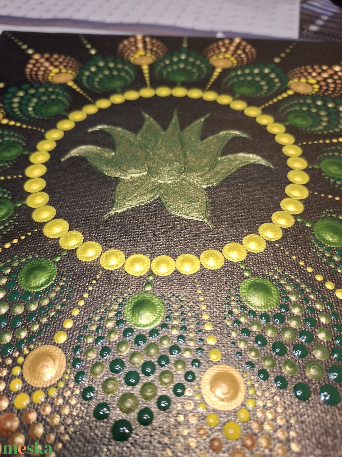 Egészség mandala 30x30 cm - otthon & életmód - dekoráció - spiritualitás - mandala - Meska.hu