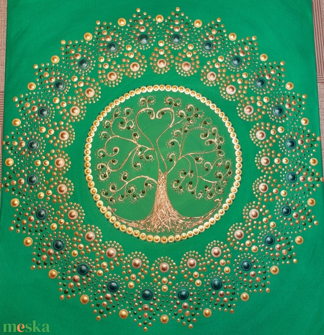 A bőséges élet mandalája 40x50cm  - otthon & életmód - dekoráció - spiritualitás - mandala - Meska.hu