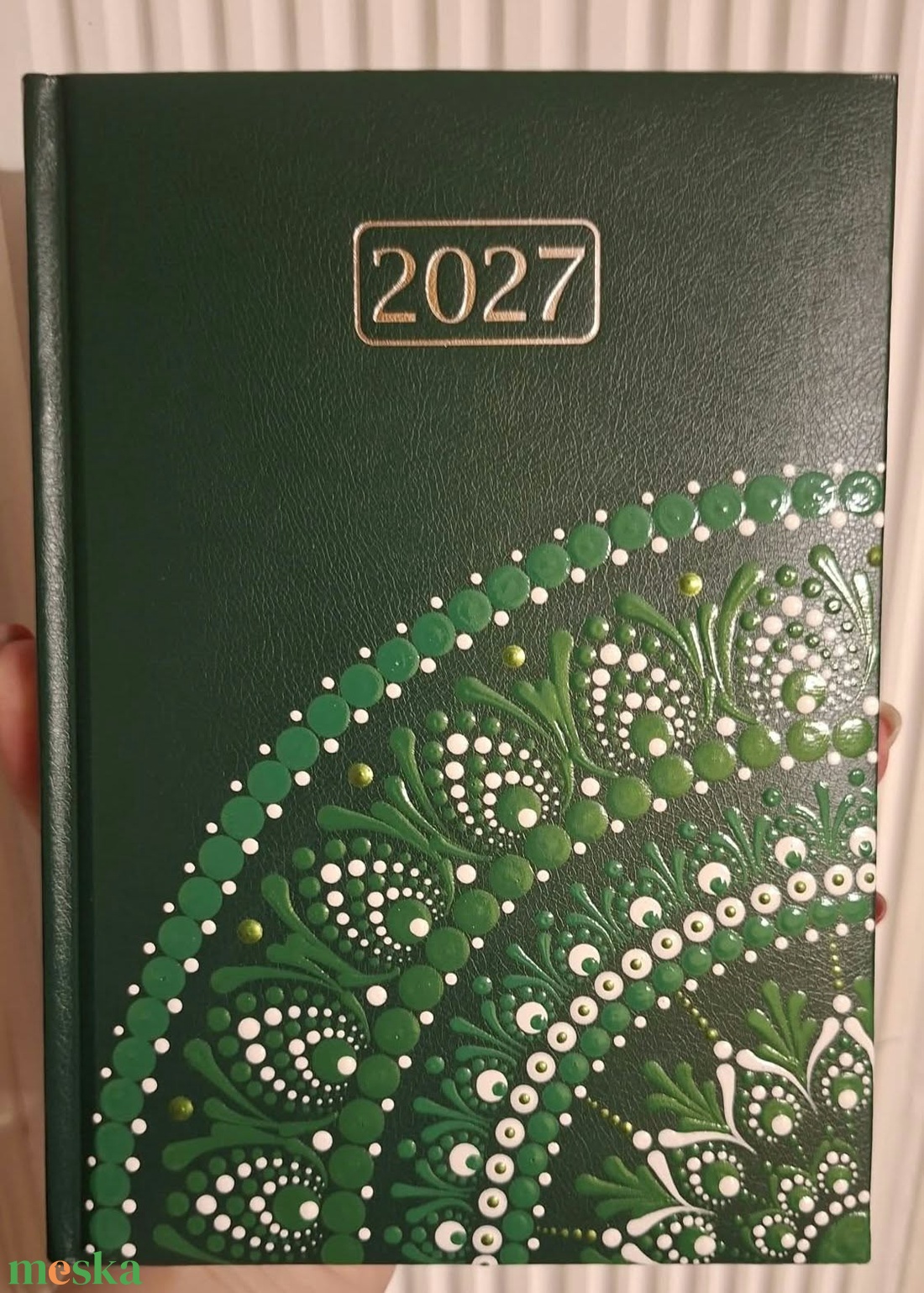 2027 -es mandalás határidőnapló sarok mintával több színben  - otthon & életmód - papír, írószer - naptár & tervező - Meska.hu