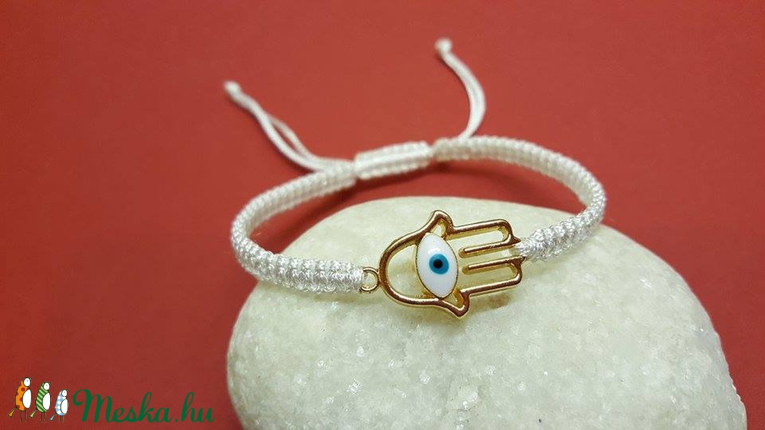 Fatima keze karkötő, Hamza karkötő, Vigyázó szem karkötő -  - Meska.hu