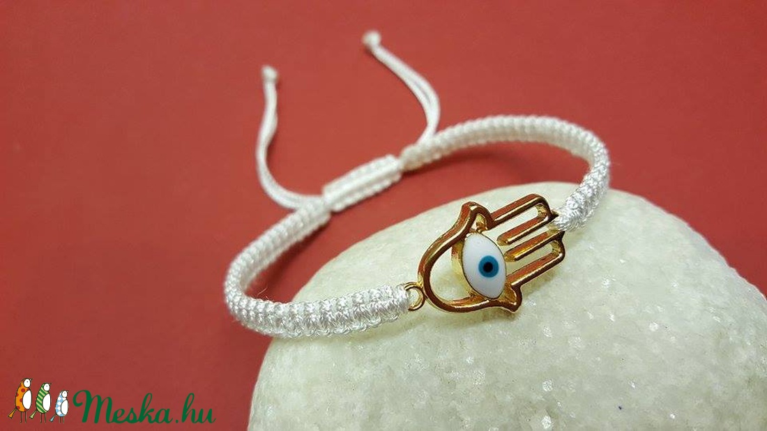 Fatima keze karkötő, Hamza karkötő, Vigyázó szem karkötő -  - Meska.hu