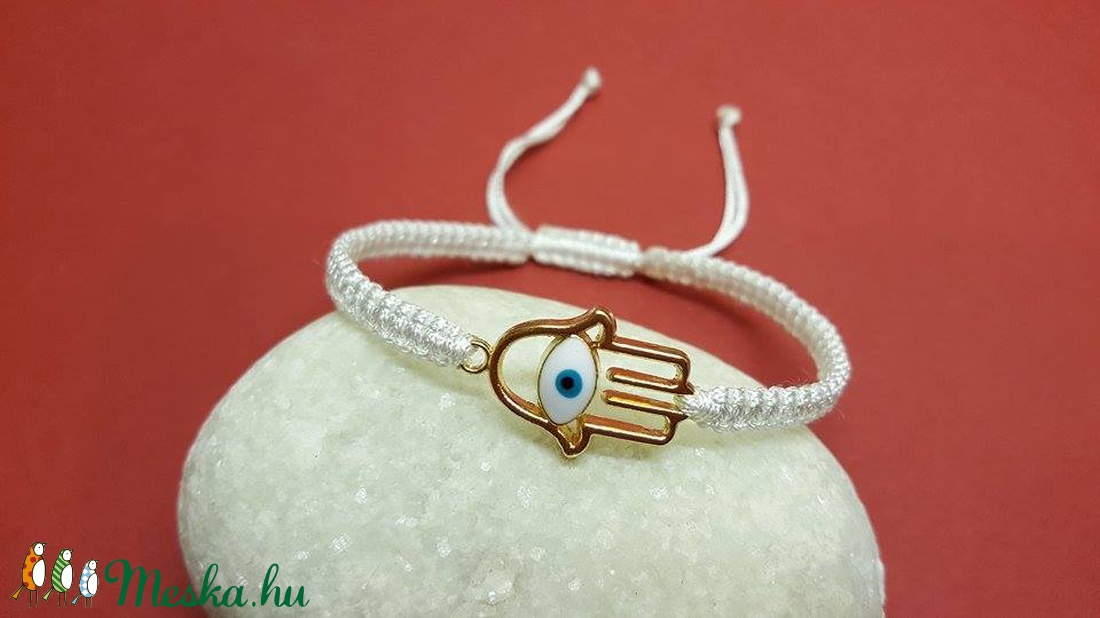 Fatima keze karkötő, Hamza karkötő, Vigyázó szem karkötő -  - Meska.hu