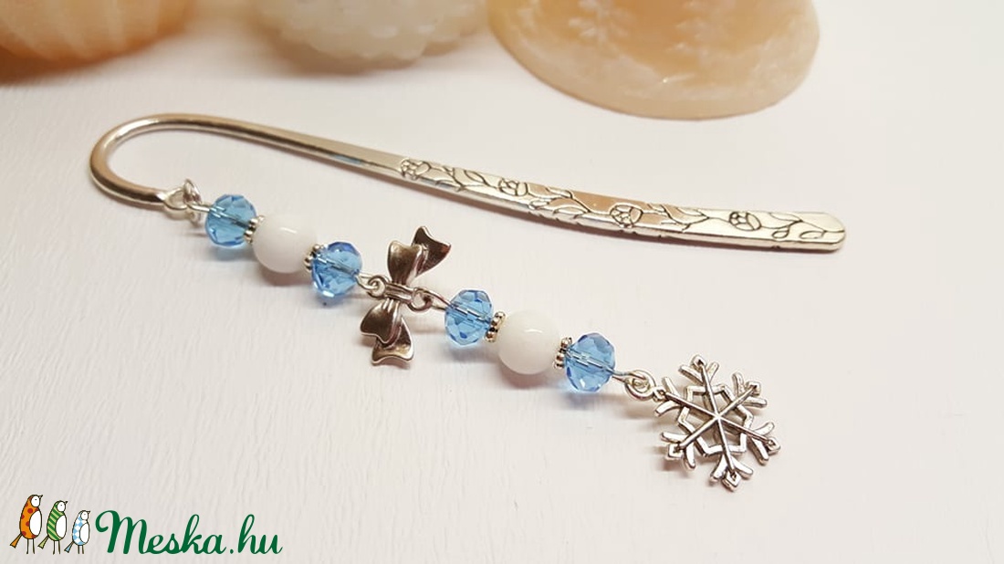 Hópehely könyvjelző - könyv & zene - könyvjelző - Meska.hu