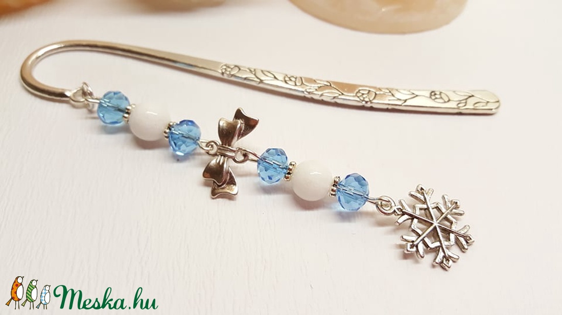 Hópehely könyvjelző - könyv & zene - könyvjelző - Meska.hu