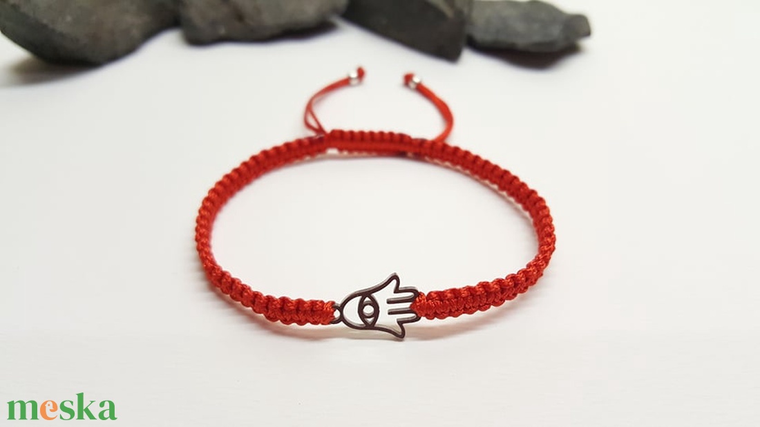 Hamsa karkötő , Védelem karkötő - ékszer - karkötő - fonott karkötő - Meska.hu Hamsa karkötő , Védelem karkötő - ékszer - karkötő - fonott karkötő - Meska.hu