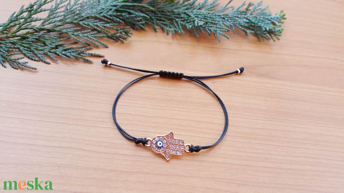 Hamsa karkötő - ékszer - karkötő - karkötő medállal - Meska.hu Hamsa karkötő - ékszer - karkötő - karkötő medállal - Meska.hu