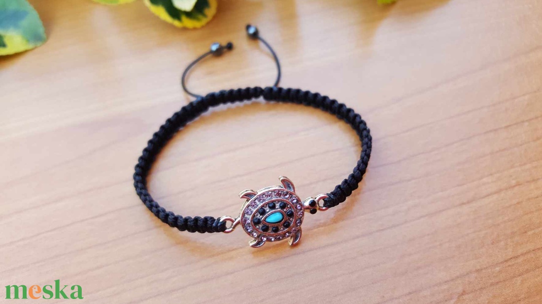 Teknős karkötő - ékszer - karkötő - fonott karkötő - Meska.hu