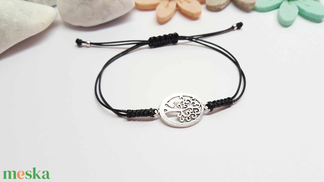 Életfa karkötő - ékszer - karkötő - karkötő medállal - Meska.hu
