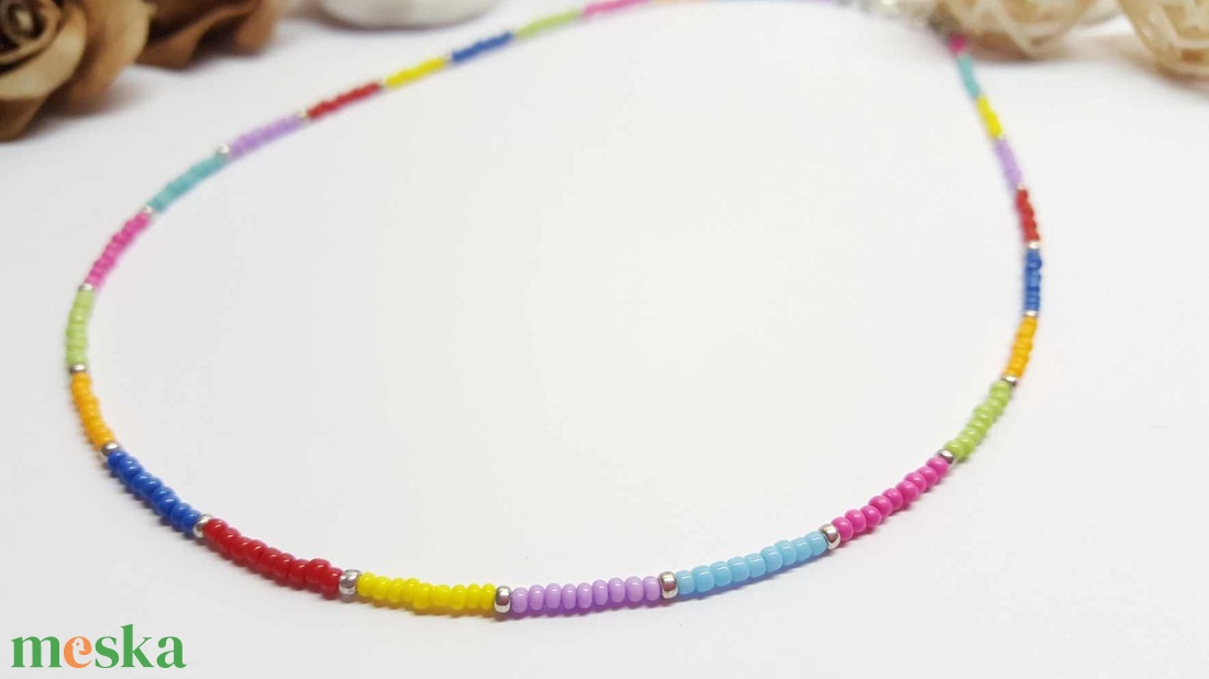 Színes choker nyaklánc - ékszer - nyaklánc - gyöngyös nyaklánc - Meska.hu Színes choker nyaklánc - ékszer - nyaklánc - gyöngyös nyaklánc - Meska.hu