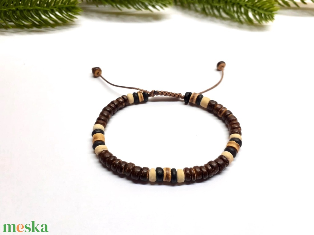 Kókusz karkötő - ékszer - karkötő - gyöngyös karkötő - Meska.hu Kókusz karkötő - ékszer - karkötő - gyöngyös karkötő - Meska.hu